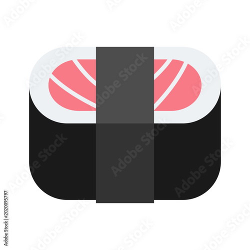 colorful sushi icon illustration    