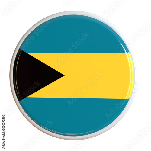 Free Download Bahamas Circle Flag 3D design - GFXLoad