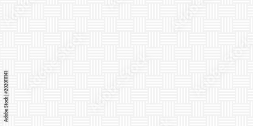 minimal white and gray fabric line square creative overlapping paper grid metallic wall wallpaper. geometric gradient triangle square decoration structure element design textile.