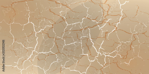 Bild auf Leinwand White abstract broken glass background, vector illustration of gold stained glass pattern