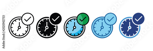 Canvas-taulu Present  Icon Set Multiple Style Collection