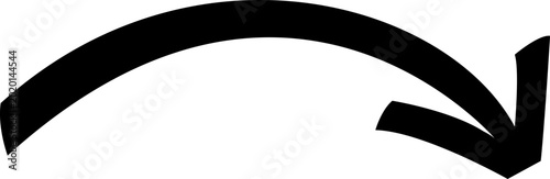 Photos Simple Hand Drawn Arrow Vector Icon Isolated on Transparent Background