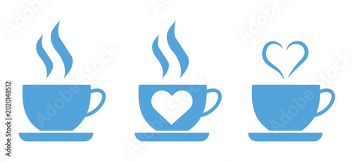 Slika na platnu Coffee cup icon set