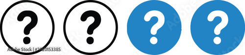 Canvastavla question icon pack round glyph monochrome and color variation scalable