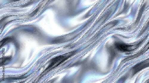 Abstract silver liquid metal wavy textured background with background abstract metallic seamless iridescent