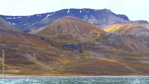 Fjords of Spitsbergen archipelago Svalbard Norway