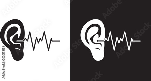 Photos ofvs564 OutlineFilledVectorSign ofvs - ear listening vector icon
