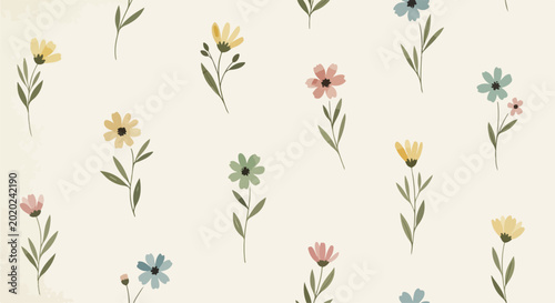 Fresh botanical design with natural flowers and soft textures