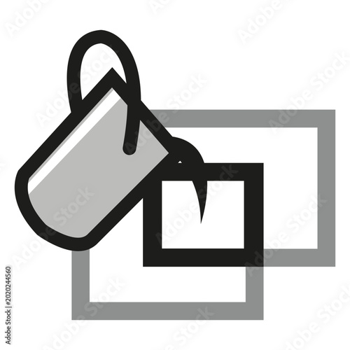 Tableau sur toile Live paint bucket tool