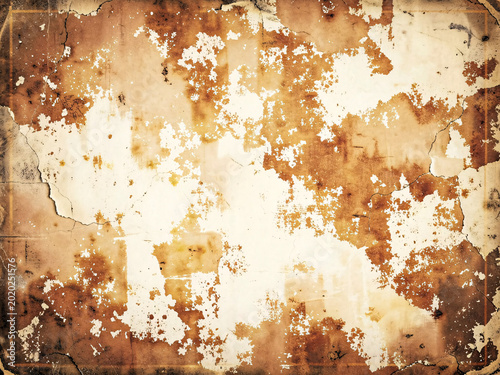 abstract paper background texture with Light cream yellow background, Brown paper texture, Old rough paper texture. Generative ai