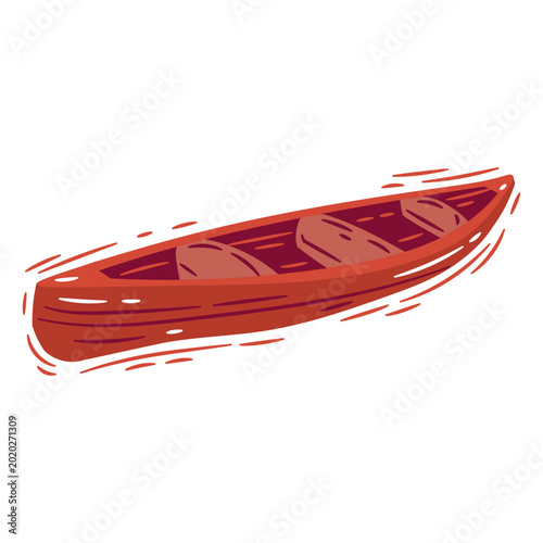 Canvas Print Water sport hobby kayak