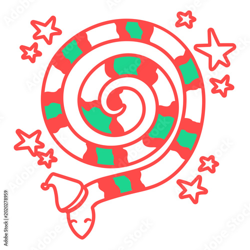Fotografía Snake peppermint design