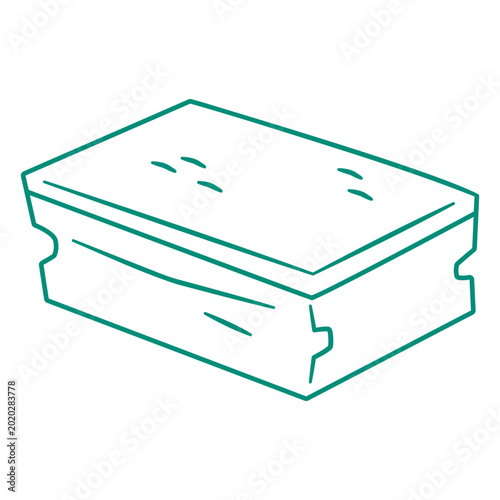 Foto Sponge cleaner stroke design