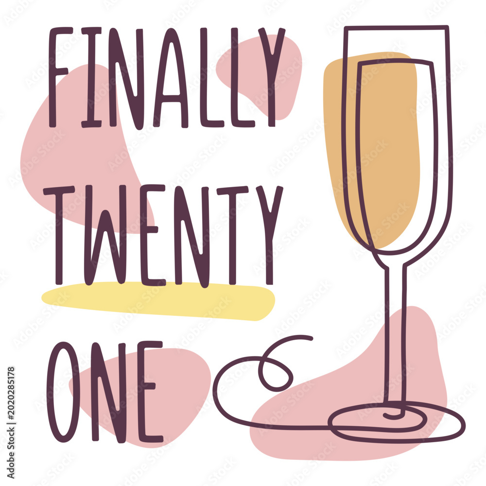 Bilde på lerret Finally twenty one