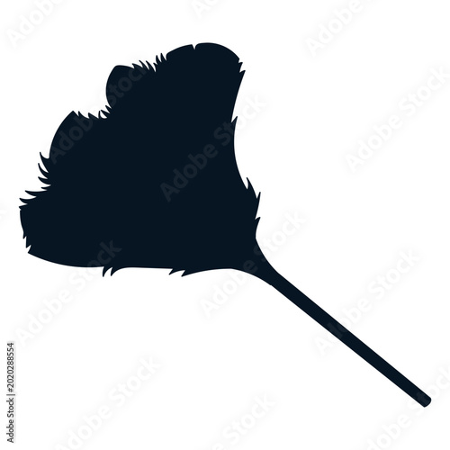 Obraz na płótnie Feather duster silhouette