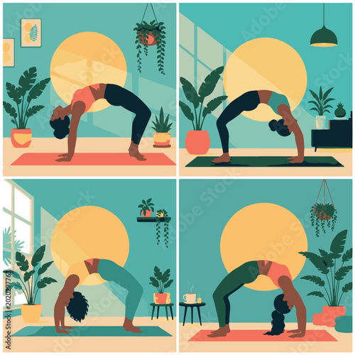 Morning Yoga Backbend Solo home practice