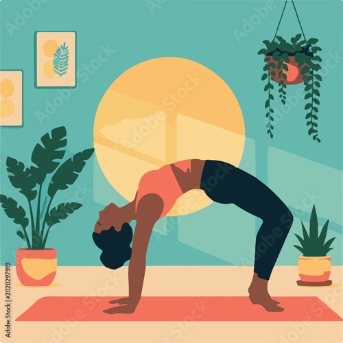 Morning Yoga Backbend Solo home practice