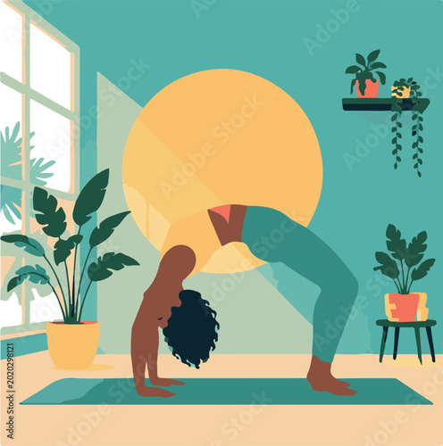 Morning Yoga Backbend Solo home practice