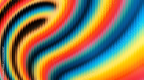 Colorful swirling pattern background with rainbow hues and abstract shapes