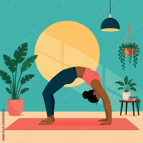 Morning Yoga Backbend Solo home practice