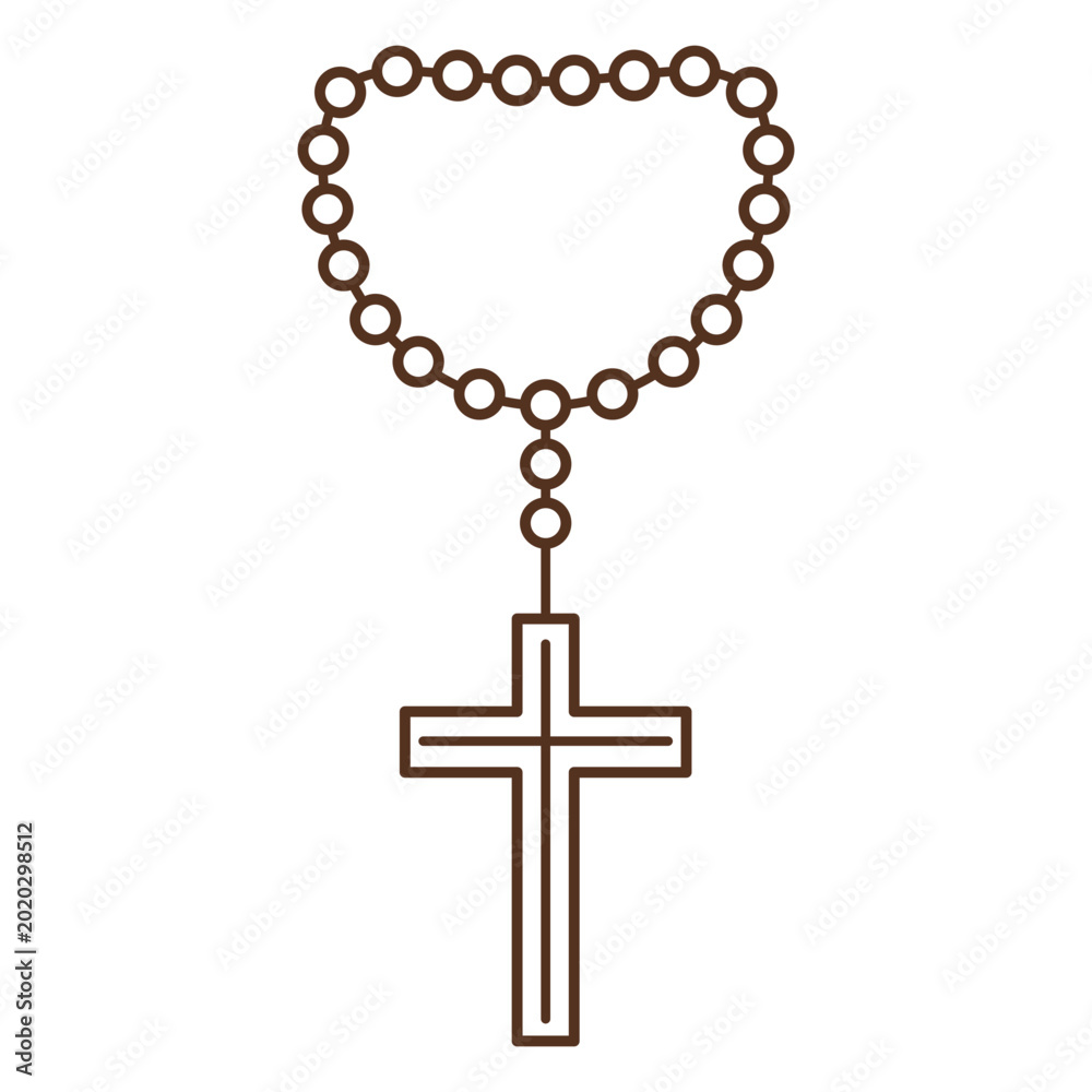Φωτογραφία Minimalist rosary and cross design
