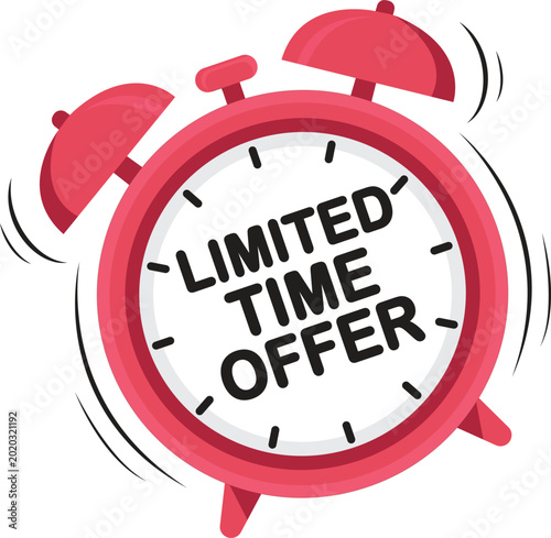 Limited time offer alarm clock.