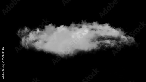Bilde på lerret A single fluffy white cloud captured in this high resolution photograph of a sof
