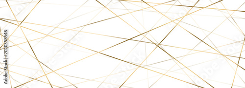 Foto Geometric chaos and messy abstract art with chaotic energy, through straight seamless stripes of gold and an irregular pattern