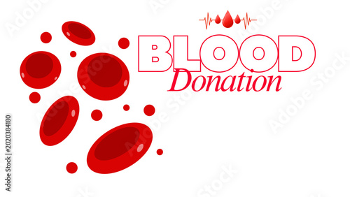 Bild auf Leinwand Illustration design to commemorate World Blood Donor Day