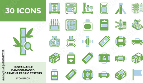 Sustainable bamboo fabric testing and system controls icon