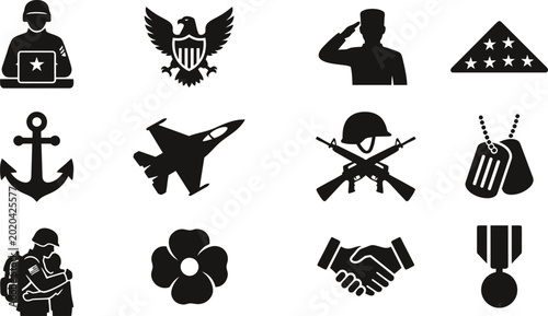 Принти на полотні Memorial day tribute honoring us military heroes on may 27