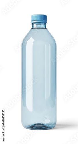 Transparent Plastic Water Bottle - Hydration and Refreshment in a Clear Container.