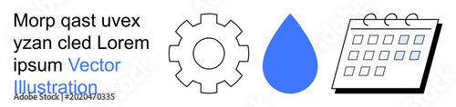 Quadro su tela Workflow, time management, productivity tools, hydration, planning, concepts