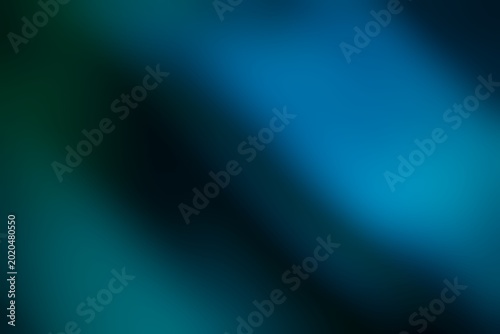 Abstract blue green gradient background with smooth