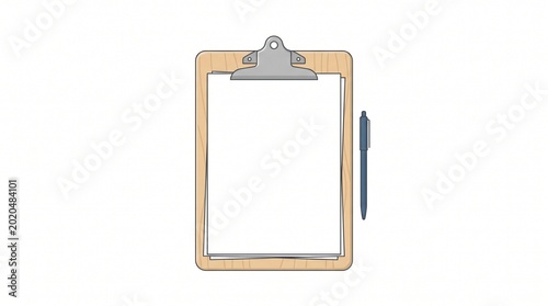 Simple Clipboard Illustration