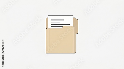 Simple Folder Document Illustration