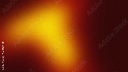 Fényképezés Abstract grain texture background with warm orange and red gradient