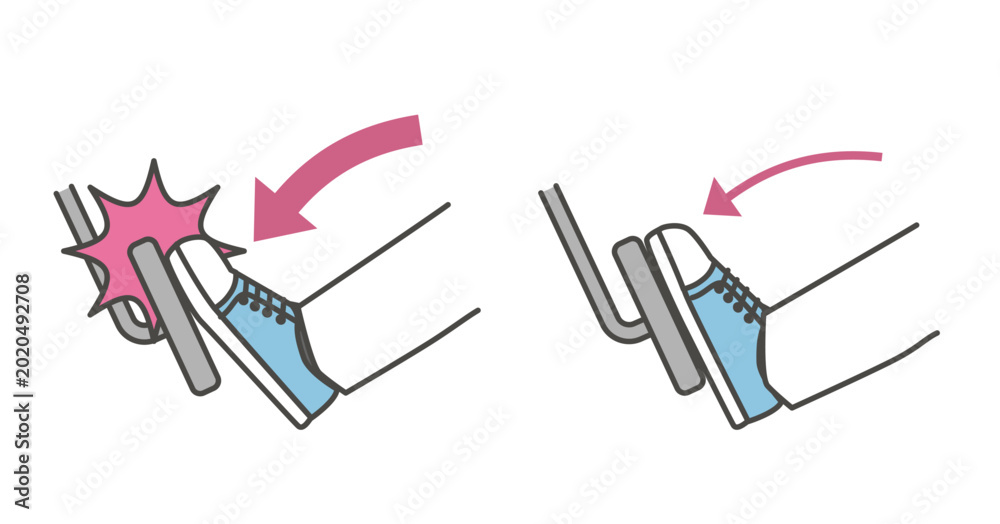 Φωτογραφία 急ブレーキとふんわりアクセルの比較イラスト