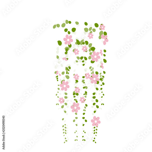 Spring floral garland