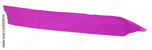 Tableau sur toile Magenta Adhesive Tape Banner for Creative Design Elements, Bright Pink Sticky Ta