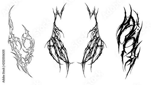cybersigilism tribal tattoo design