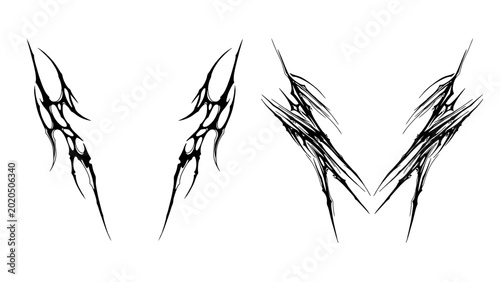 cybersigilism tribal tattoo design