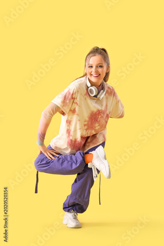 Beautiful young happy woman...