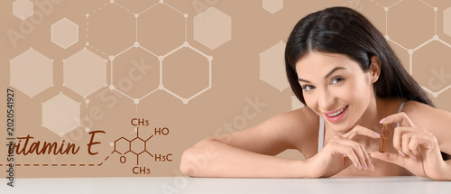 Beautiful young woman with ...