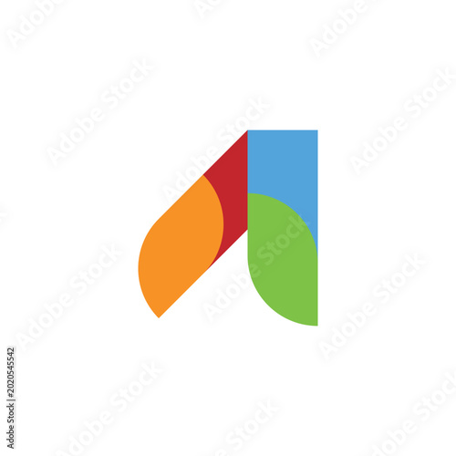 Initial letter a logo