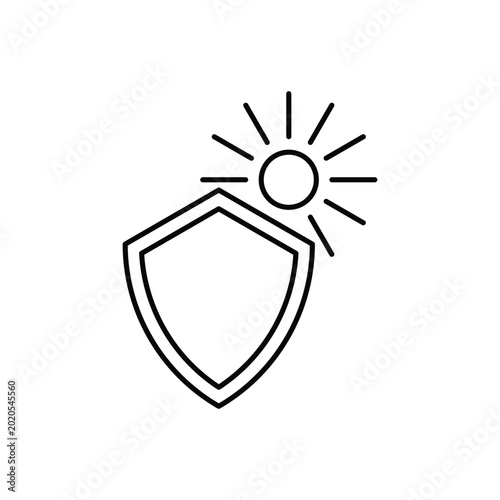 Sun protection icon