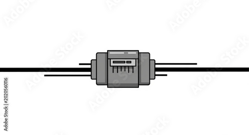 Photos Electrical meter on a wire connection.