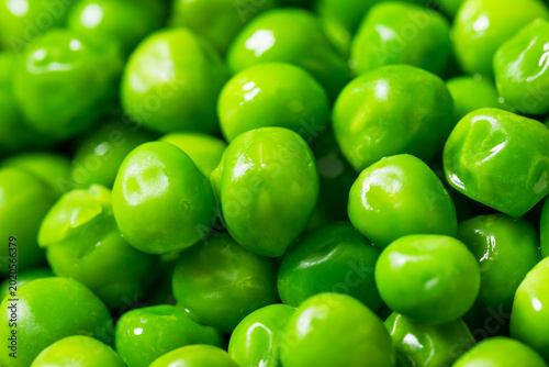 Steamed Organic Sweet Green Peas