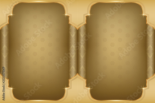 Canvas Print wishing template frame border letter gold royal