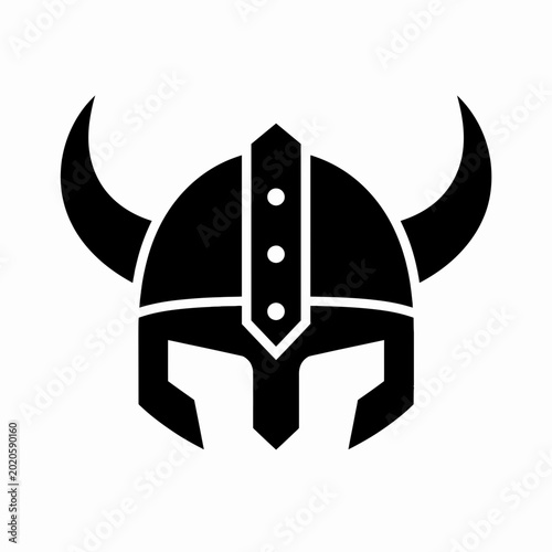 Viking helmet with simple horn shapes